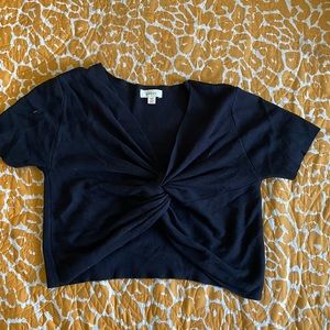 M/L Black Crop Top